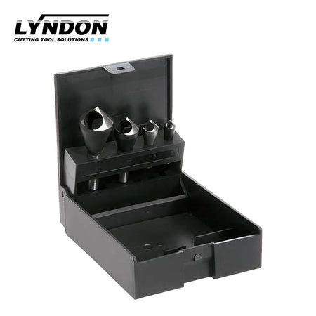 Lyndon HSS Deburring Cutters (Cross-Hole Countersinks) – set