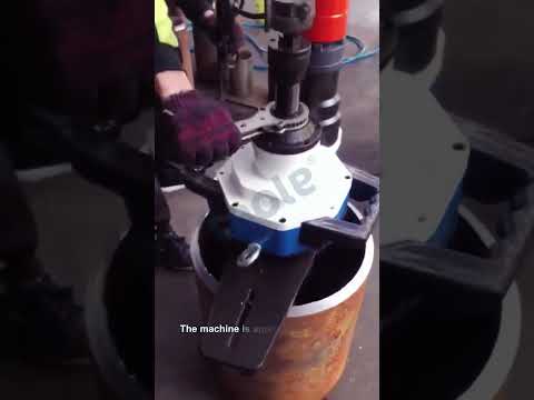 TAOLE TIP Pneumatic ID-Mounted Pipe Bevelling Machine video