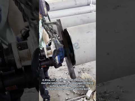 TAOLE TIP Pneumatic ID-Mounted Pipe Bevelling Machine video