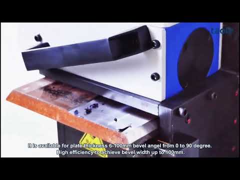 TAOLE TMM-100L Heavy-Duty Plate Bevelling Machine video