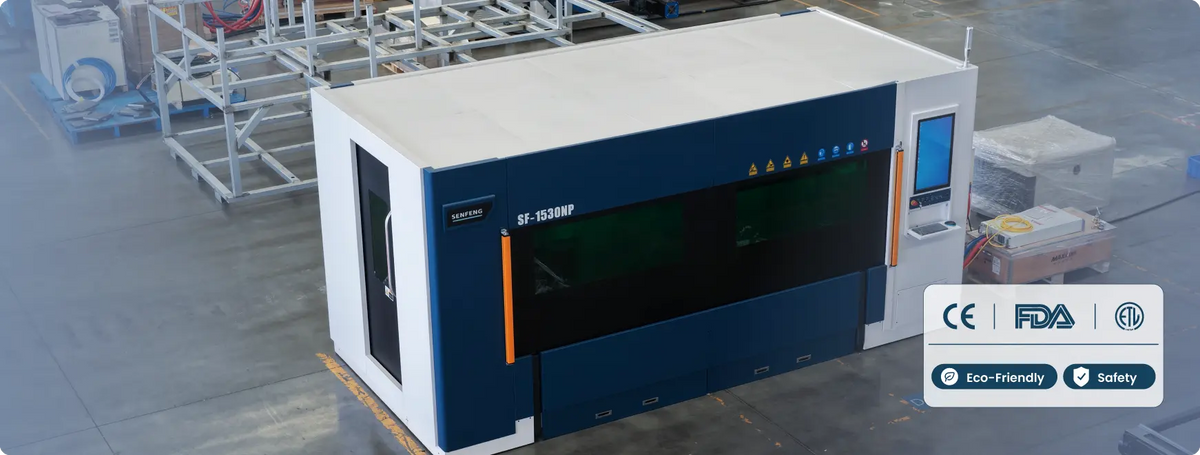 SENFENG SF1530NP fully enclosed compact fibre laser cutter