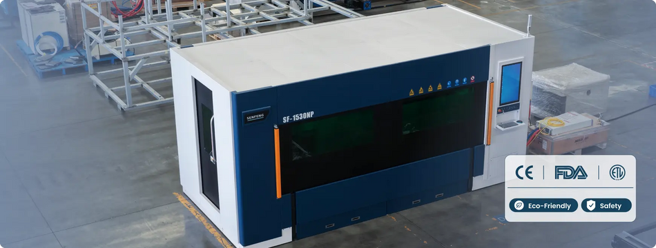 SENFENG SF1530NP fully enclosed compact fibre laser cutter